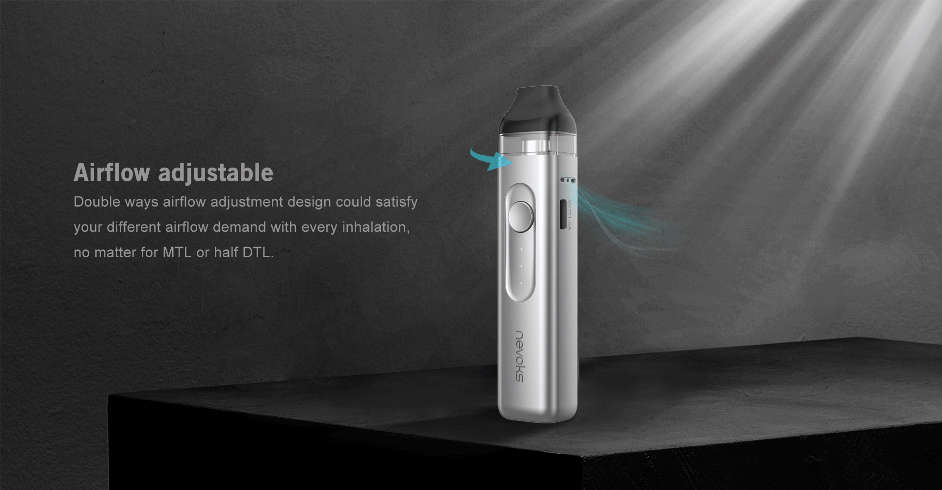 Dễ dàng điều chỉnh lỗ gió