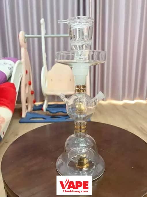 Lắp ráp hoàn chỉnh Bình Shisha Thuỷ Tinh Có VaLi Xách Tay