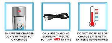 Sạc với dây chuẩn và nhiệt độ thích hợp