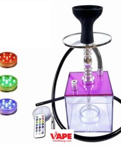 bình nhựa vuông có đèn led điều khiểu nhiều màu sắc